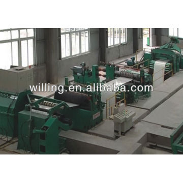 Slitting line for steel plates